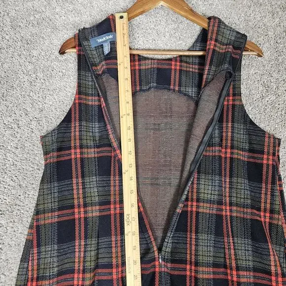 Modcloth Pinafore Dress Womens Blue Green Red Large Pink Academia Plaid Casual - Picture 7 of 14